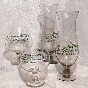 Pat O'Brien's Vintage Glass Combo